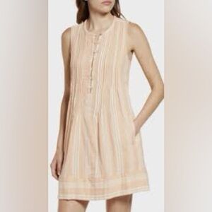 Sleeveless Striped Cream Top
